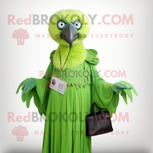 Lime Green Vulture mascotte...