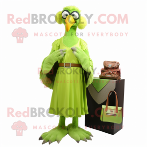 Lime Green Vulture mascotte...