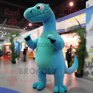 Cyan Diplodocus mascotte...