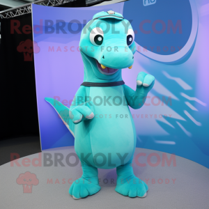 Cyan Diplodocus mascotte...