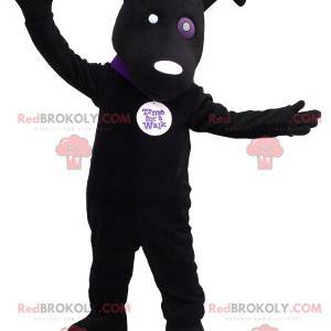 Mascote cachorro preto - Redbrokoly.com