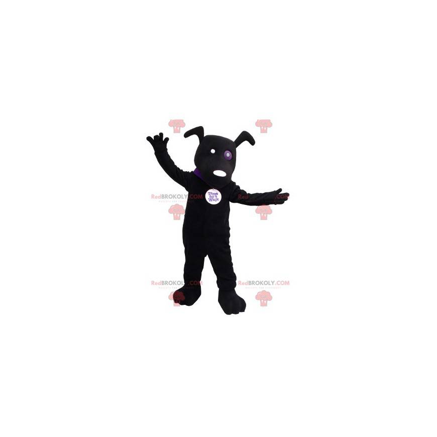Mascotte de chien noir - Redbrokoly.com