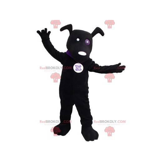 Mascote cachorro preto - Redbrokoly.com