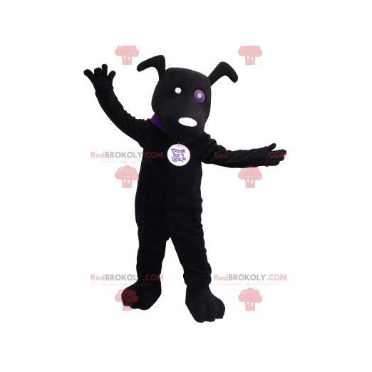 Mascotte de chien noir - Redbrokoly.com