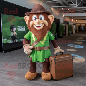 Brown Leprechaun mascotte...