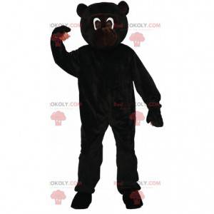 Mascotte de singe noir, costume de ouistiti géant -