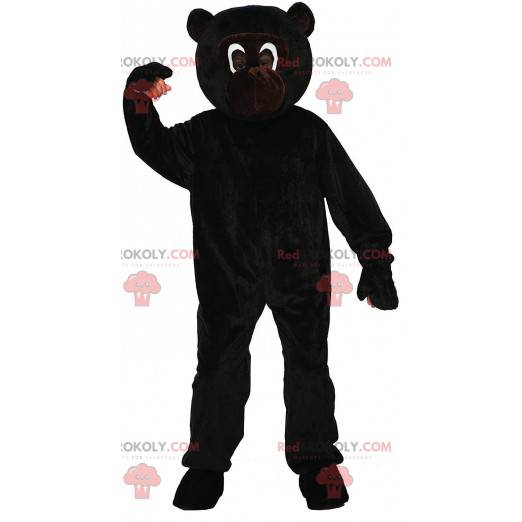 Mascote de macaco preto, fantasia de sagui gigante -