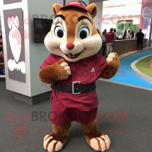 Maroon Chipmunk mascotte...