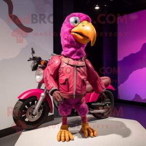 Magenta Dodo Bird mascotte...