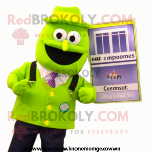 Lime Green Camera maskot...