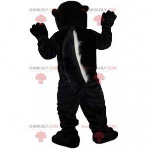 Mascotte de putois noir et blanc, costume de raton laveur -