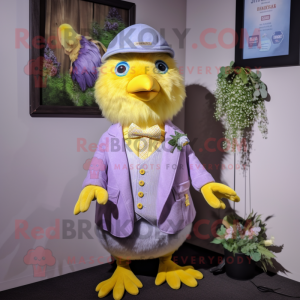 Lavendel Canary maskot...