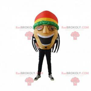 Mascotte de rastaman gonflable, de Jamaïcains avec des dreads -