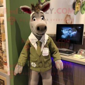 Olive Donkey mascotte...