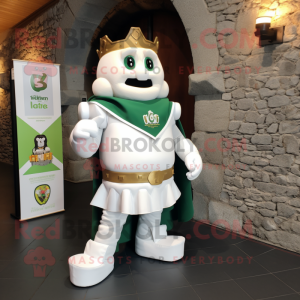 Weißes Maskottchen kostüm...