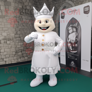 Weißes Maskottchen kostüm...