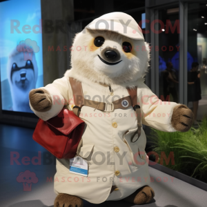 White Sloth maskot kostume...