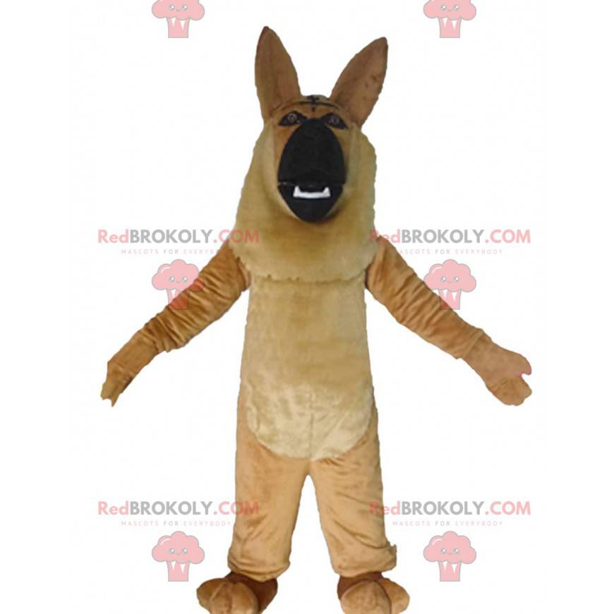 Brown and black German shepherd mascot, dog costume - Brown and black German shepherd mascot, dog costume -