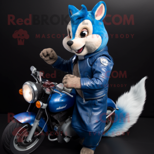 Blue Squirrel mascotte...