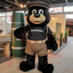 Svart Guinness maskot...