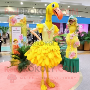 Citrongul Flamingo maskot...