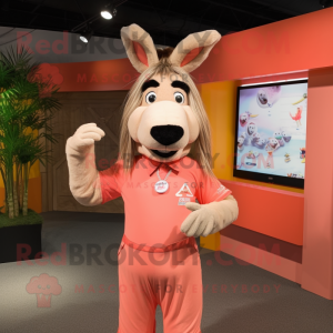 Peach Donkey mascotte...