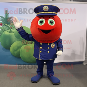 Navy Tomato maskot kostume...