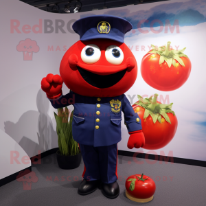 Navy Tomato maskot kostume...