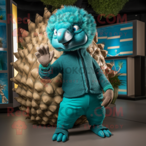 Turquoise Pangolin mascotte...