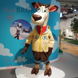 Crème okapi mascotte...