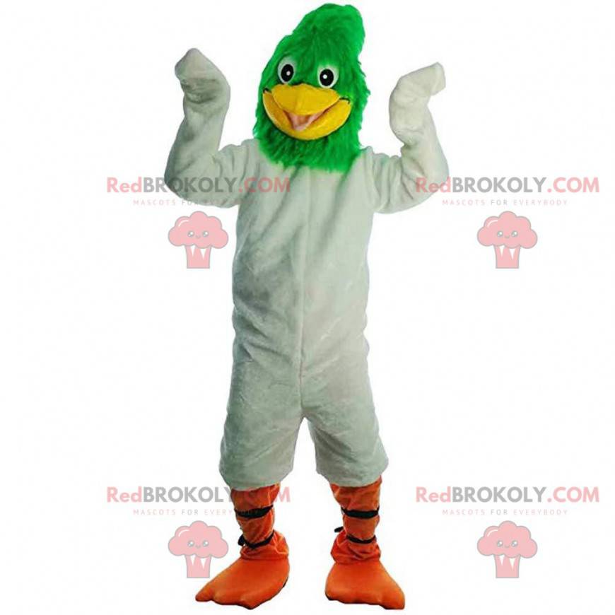 Mascot Geococcyx, kæmpe hvid og grøn fugl - Redbrokoly.com