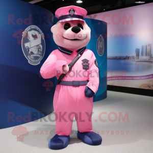Pink Navy Seal mascotte...