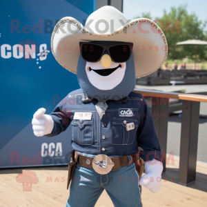 Navy Cowboy maskot drakt...