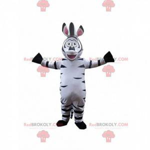 Mascote Marty, a famosa zebra dos desenhos animados -