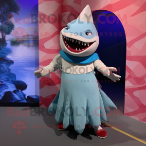  Shark maskot kostym...