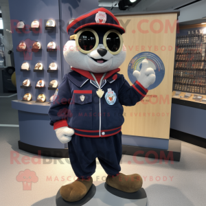 Navy Aglet mascotte kostuum...