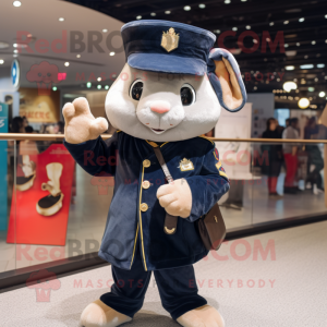 Navy Aglet mascot costume character dressed with a Bomber Jacket and Coin purses