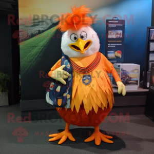 Orange Roosters maskot...