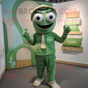 nan Pesto Pasta mascot costume character dressed with a Chinos and Necklaces