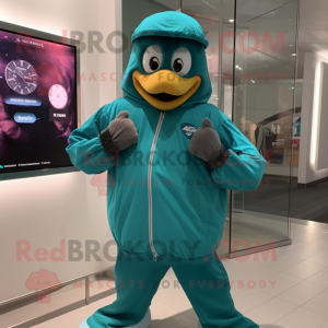 Teal polshorloge mascotte...