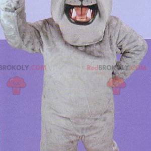 Grijze bulldog mascotte - Redbrokoly.com