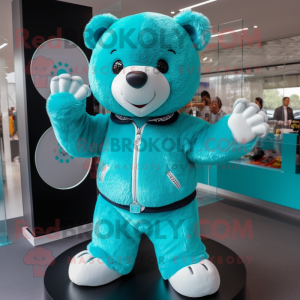 Turquoise teddybeer...