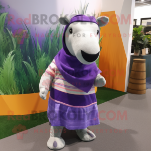 Lavendel Tapir mascotte...