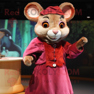 Maroon Dormouse maskot...