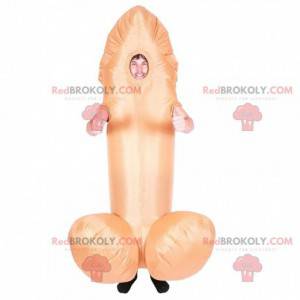 Giant pink penis mascot, large phallus costume - Redbrokoly.com