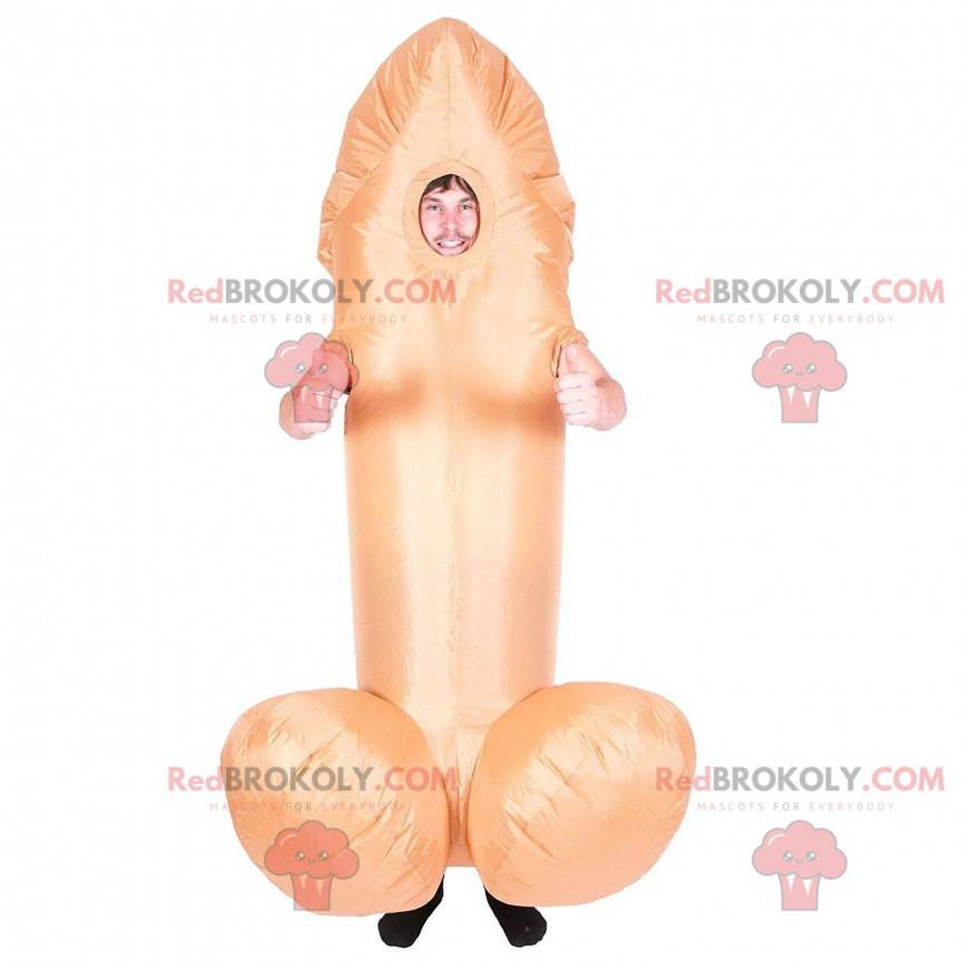 Kjemprosa penismaskot, stor fallusdrakt - Redbrokoly.com
