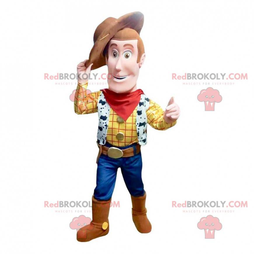 Maskot af Woody, den berømte sherif fra tegneserien "Toy Story"