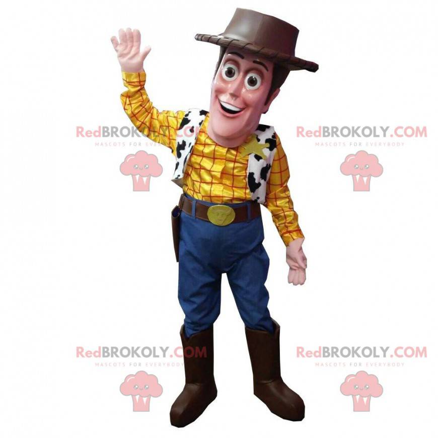Maskot Woody, slavný šerif z karikatury „Příběh hraček“ -