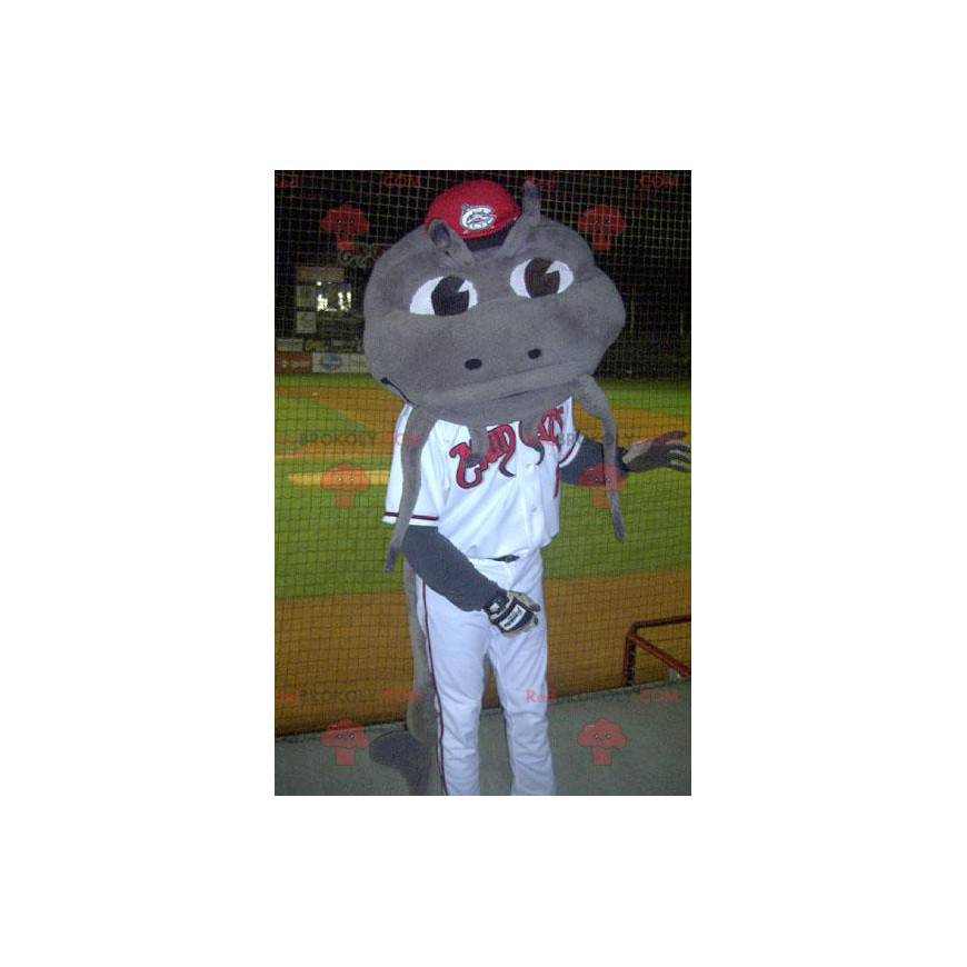 Gray dragon catfish mascot - Redbrokoly.com