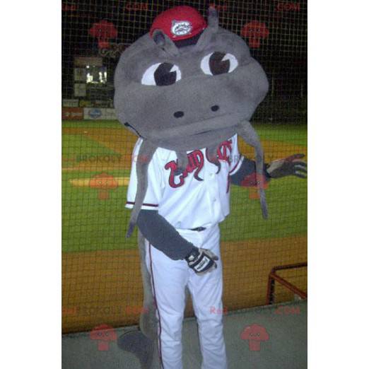 Gray dragon catfish mascot - Redbrokoly.com